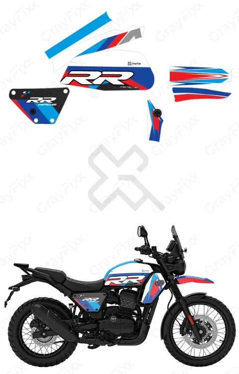 RR Edition Full Body Sticker Compatible with Yezdi Adventure | Made in Premium Gloss Vinyl with FPF (Fade Protection Film), Waterproof, Precut Sticker, Pack of 1